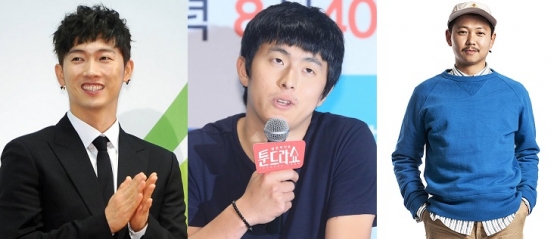 지난 22일 방송된 MBC ‘나 혼자 산다’에서 장우혁·기안84·김반장(사진 왼쪽부터)의 3인3색 여름 휴가법이 공개됐다. /사진=머니투데이DB, 뉴스1, 뉴시스<br />
