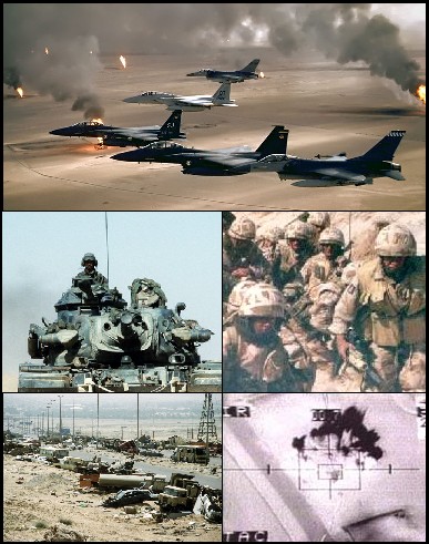 걸프전에 쓰였던 전쟁 무기들./출처=위키피디아