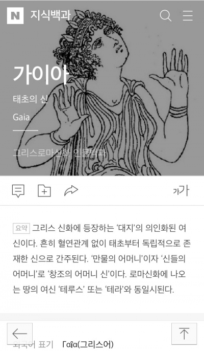 네이버 지식백과, 그리스신화 인물 800명 상세정보 담아