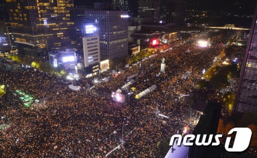 [사진]대한민국 민주주의 밝히는 촛불