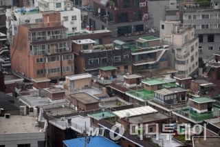 임대주택이 밀집돼 있는 서울 시내 다세대·단독주택지 전경. @머니투데이 DB.