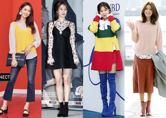 왼쪽부터 소녀시대 윤아, 유인나, 현아, 소녀시대 수영 /사진=에이치 커넥트, 머니투데이DB