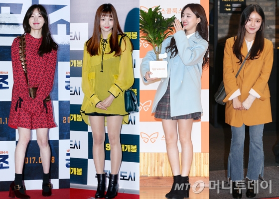 왼쪽부터 배우 한선화, 하연수, 트와이스 나연, 배우 이세영 /사진=뉴스1, 머니투데이DB