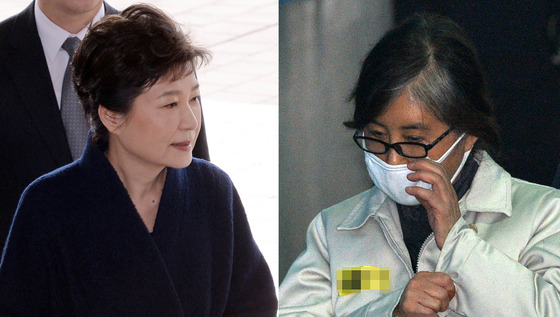 박근혜 전 대통령(왼쪽)과 최순실씨 모습/사진=뉴스1