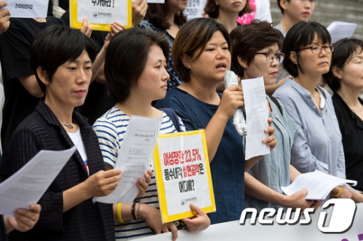 [사진]한국여성단체연합 '성평등 공약 이행하라'