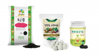 NOUSBO's home gardening products (Enviall Triple, Solid Fertilizer for Vegetable Gardens, Flowerpot Organic) / Photo provided by NOUSBO
