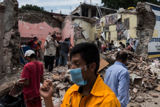 멕시코 지진 피해 현장/사진=블룸버그 