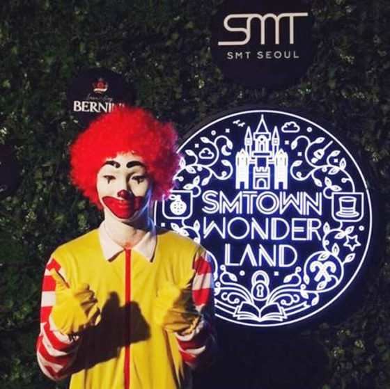 로날드 맥도날드로 변신한 샤이니 키/사진=SM엔터테인먼트 인스타그램