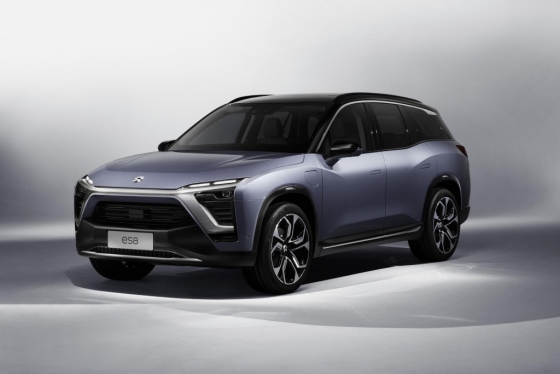 중국 전기차 제조사 니오(NIO)가 설립 3년 만에<br> 처음으로 판매를 시작한 SUV (스포츠유틸리티차량) 'ES8'모델. /사진=NIO