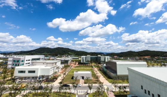 전북혁신도시(전주)에 위치한 한국농수산대학 캠퍼스 전경.