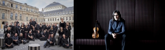 오는 27~28일 첫 내한 공연을 펼치는 유럽 체임버 오케스트라(왼쪽)와 협연 및 지휘를 맡은 바이올리니스트 레오니다스 카바코스(오른쪽)/사진제공=롯데콘서트홀