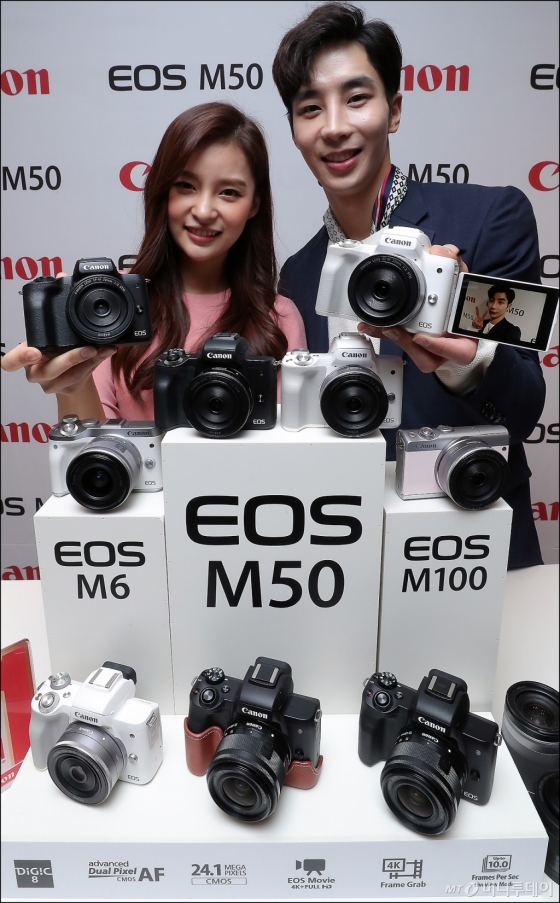 [사진]캐논, 4K 영상 미러리스 'EOS M50' 출시