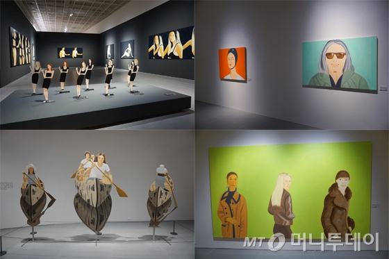 '알렉스 카츠, 모델&댄서: 아름다운 그대에게' 전시장 내부/사진=배영윤 기자