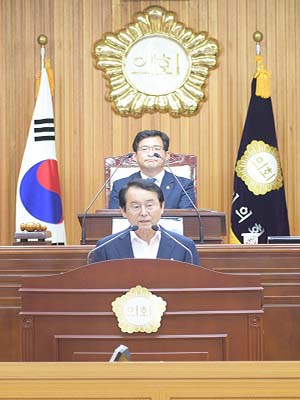김종식 목포시장 시정연설/사진제공=목포시청