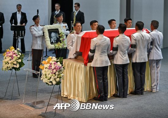 싱가포르 초대 수상 리콴유 장례식. /AFPBBNews=뉴스1