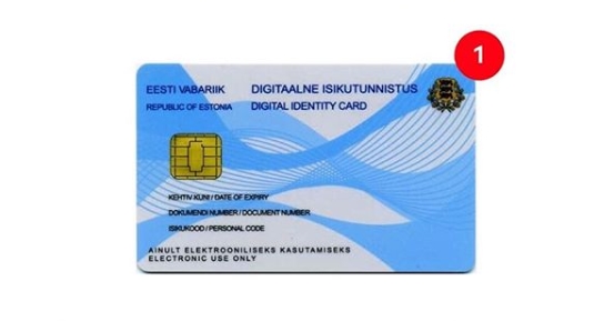 에스토니아 정부가 발급하는 전자영주권의 실물카드. /사진=에스토니아 정부.