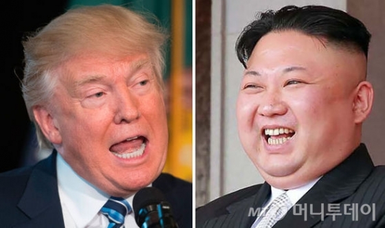 트럼프 미국 대통령과 김정은 북한 국무위원장 