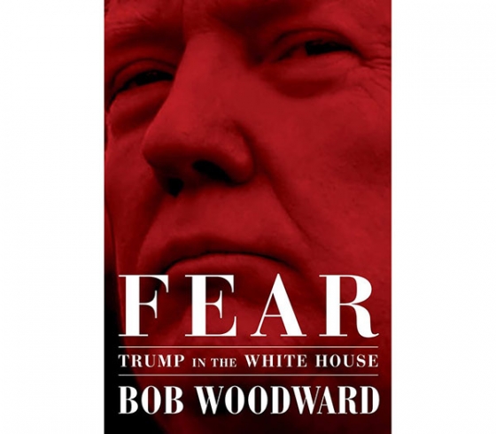 밥 우드워드가 쓴 책 '공포: 백악관의 트럼프'(Fear:Trump in the White House) 표지.