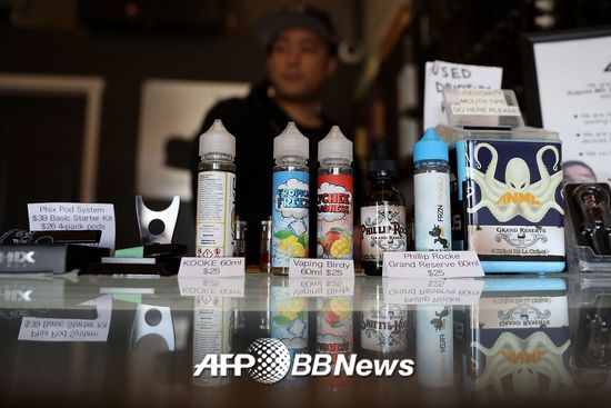 미국에서 판매 중인 향이 첨가된 전자담배. /AFPBBNews=뉴스1