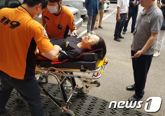 서울여대에서 특수치료전문대학원(특전원)를 두고 대학원생들과 교직원 간 몸싸움이 벌어져 9명이 다쳤다. (서울여대 특전대 TF 제공) © News1