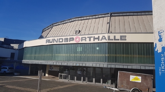 농구 팀의 홈 구장인 룬트스포르트할레 보훔. 축구 경기장 바로 옆에 위치하고 있다. /사진=박수진 기자