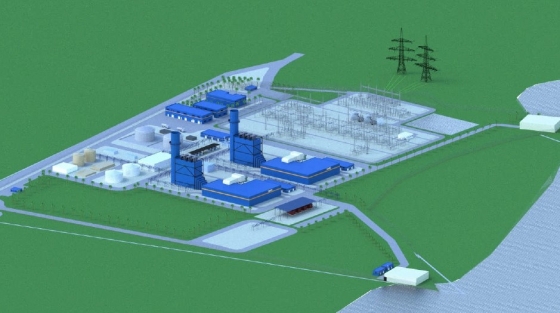 포스코건설이 시공을 맡은 말레이시아 풀라우인다 섬의 1200MW급 가스복합발전소 조감도. /사진제공=포스코건설