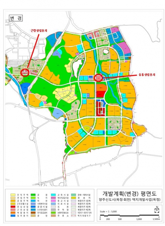 양주신도시 토지이용계획도. /자료제공=한국토지주택공사