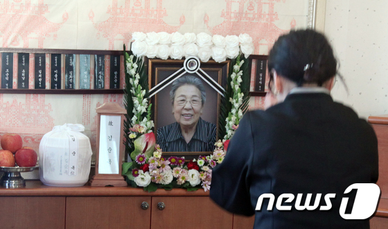 [사진]故 김순옥 할머니 발인 엄수, 日 위안부 피해 생존 할머니 26명