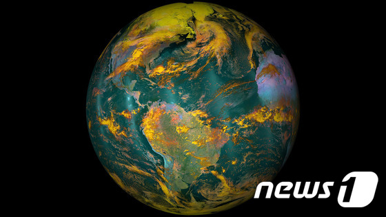 미국 항공우주국(NASA)이 공개한 지구 위성 사진. © AFP=뉴스1