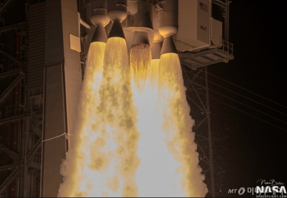지난달 16일(현지시간) 미국 공군 위성을 싣고 플로리다주 케이프 커내버럴 공군 기지에서 발사되는 아틀라스 V 로켓의 모습 /사진=미국 항공우주국(NASA) 공식홈페이지(www.nasaspaceflight.com)