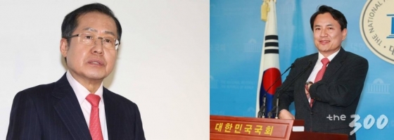 (왼쪽)홍준표 전 자유한국당 대표, 김진태 자유한국당 의원. /사진=머니투데이