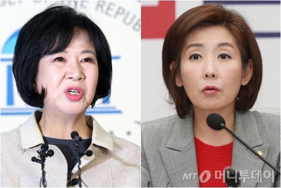 손혜원 무소속 의원(왼쪽), 나경원 자유한국당 원내대표 /사진=머니투데이