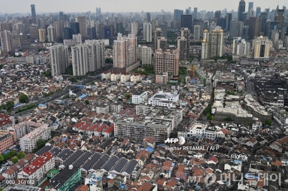 중국 상하이시의 아파트 및 거주지역 모습//사진제공=AFP