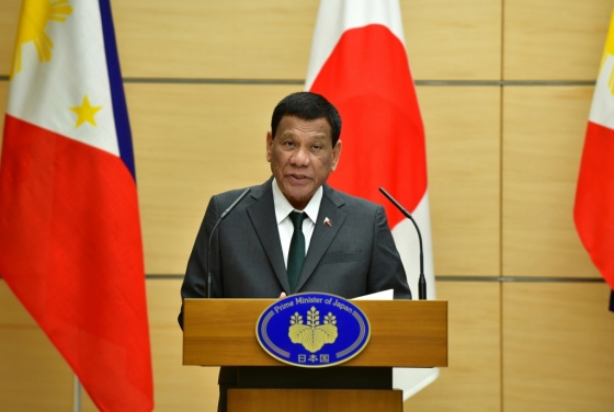 일본을 방문한 로드리고 두테르테 필리핀 대통령. /사진=AFP