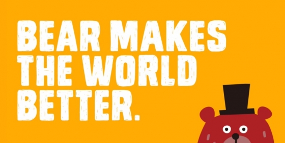 곰 청년들이 더 나은 세상을 만든다는 의미의, 베어베터 로고./사진=베어베터 홈페이지 화면