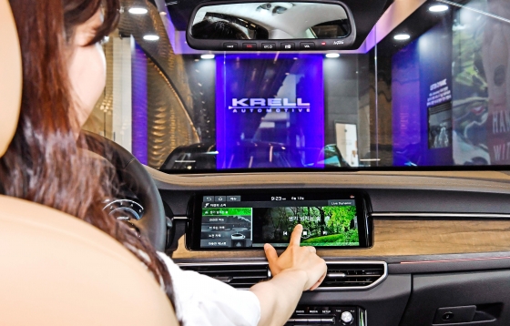 기아차 K7 프리미어에 탑재된 프리미엄 사운드 시스템 크렐(KRELL)./사진제공=현대모비스