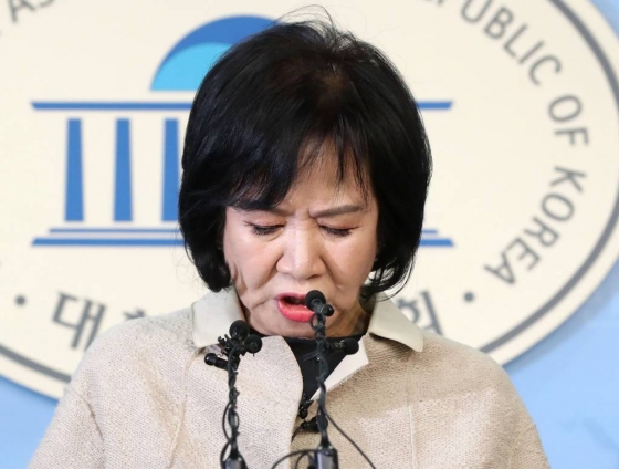 목포 부동산 투기의혹을 받고있는 손혜원 의원이 지난 1월20일 오전 서울 여의도 국회에서 기자회견을 갖고 있다./사진=홍봉진 기자