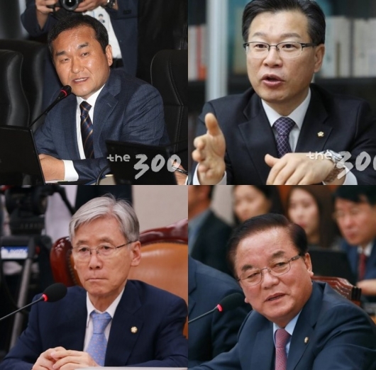 시계방향으로 자유한국당 엄용수, 이야수, 정갑윤, 여상규 의원/사진=이동훈 기자 