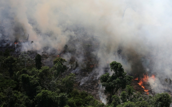 불타는 브라질 아마존 열대우림. /사진=로이터