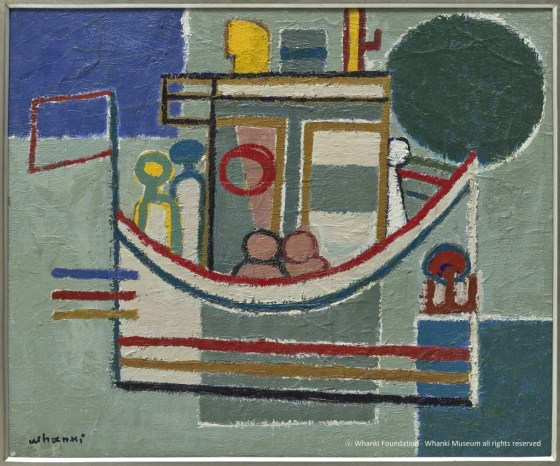 ȯ KIM Whanki (1913~1974),  Boating, 1950s. /=ѱƮ<br />

