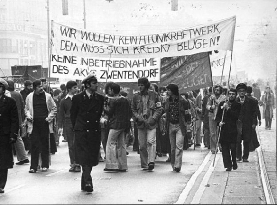 1970년대 후반 오스트리아 원전 반대 시위 (강희정 통신원 제공)