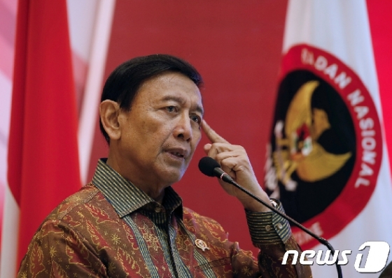 위란토 인도네시아 정치법률안보조정부 장관. © 로이터=뉴스1