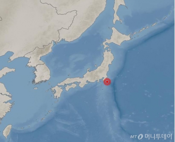 12일 일본 지진 발생 지역 /사진=기상청