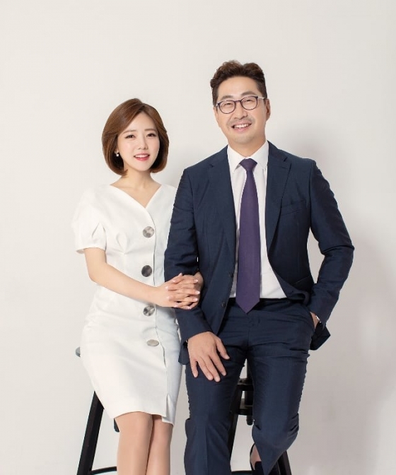 김선영 아나운서와 백성문 변호사/사진=백성문 변호사 인스타그램