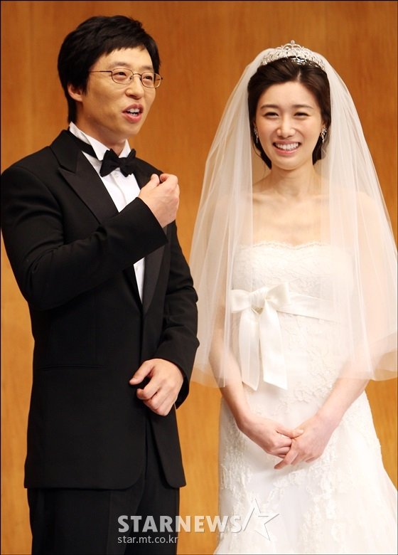 유재석(왼쪽)·나경은 부부. /사진=스타뉴스
