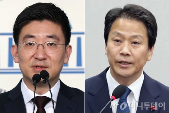 왼쪽부터 김세연 자유한국당 의원, 임종석 전 대통령비서실장./사진=머니투데이 DB