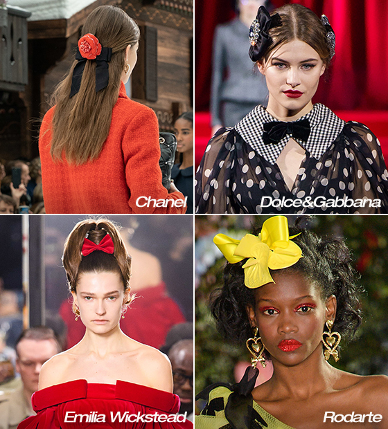 왼쪽부터 시계 방향으로 Chanel, Dolce&Gabbana, Rodarte, Emilia Weakstead 2019 F/W 컬렉션/사진=각 브랜드