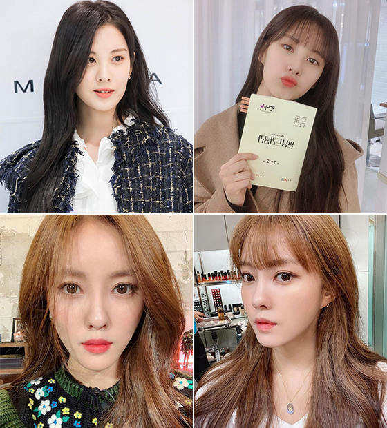 그룹 소녀시대 서현, 가수 효민/사진=각 스타 인스타그램