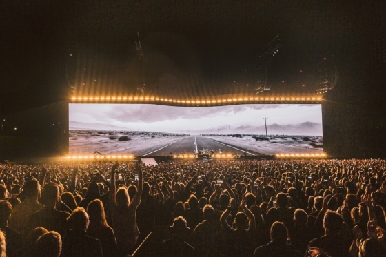지난 11월 8일 뉴질랜드 오클랜드에서 공연을 펼친 U2 무대. /사진=Dara Munnis<br>

