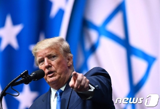 [사진] 트럼프 "난 이스라엘과 약속 지킨 유일한 美 대통령"